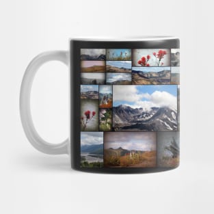 mount saint helens collage Mug